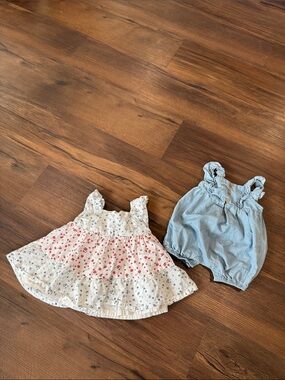 Baby Dress and Romper Bundle 3 Month